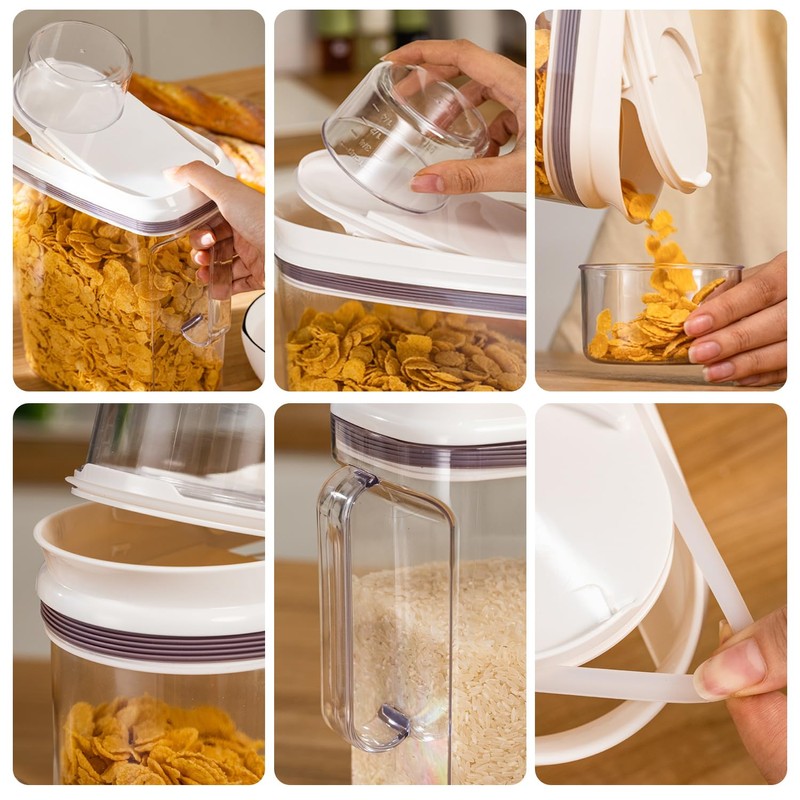 LivLab Cereal Container - 5Lbs Good Grips Airtight Rice Storage