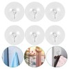 Kichvoe 8pcs Vacuum Suction Cup Hook Suction Cups Clothes Hanger