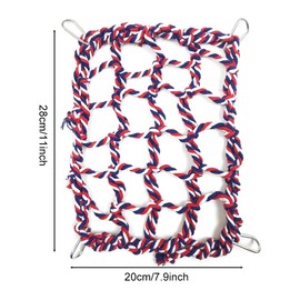 MiOYOOW Hamster Climbing Net Pet Climbing Rope Net Bird Hammock Activity Toy for Ferret Rat Guinea Pig Chinchilla Decoration