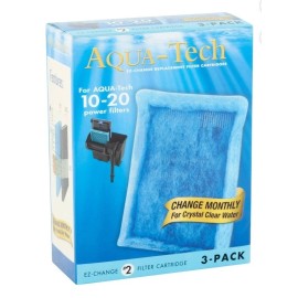 Aqua-Tech EZ-Change Aquarium Filter #2 Cartridge For 10-20G Filters 3 Pack -