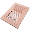 Oak Floor Register for 6x10 Inch Duct Holes - Flush