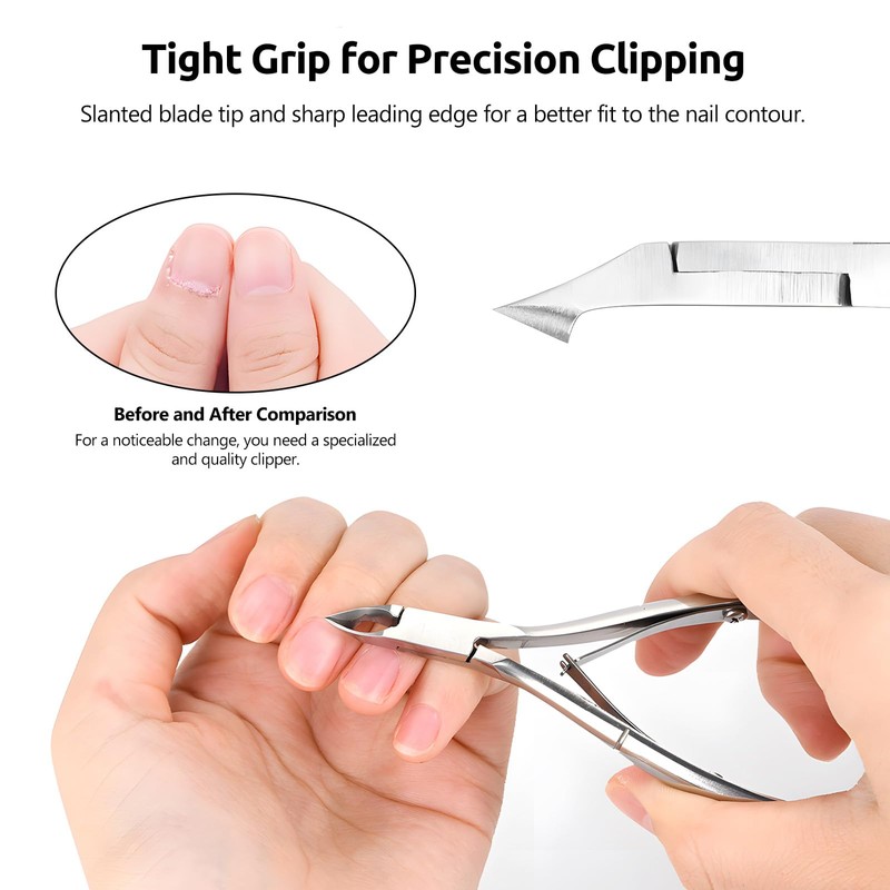 Cuticle Trimmer with Cuticle Pusher - Cuticle Remover Cuticle Nipper