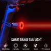 Smart Bike Tail Light Auto On/Off Rechargeable Ultra Bright IPX6