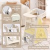 Welnow Toddler Kitchen Step Stool Helper, 3-in-1 Adjustable Kids Learning