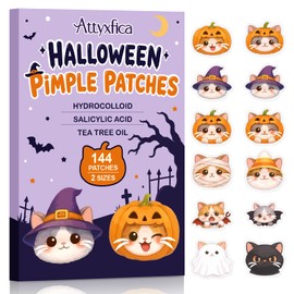 Halloween Cute Cat Acne Pimple Patches for Face, Hydrocolloid