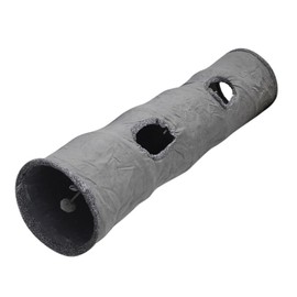 Sonew Cat Tunnel, 129 x 29 cm, Suede Rabbit Play Tunnel with a Self Play Ball, Cat Toy for Cats, Rodents, Small Animals, Animals