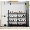 FIDUCIAL HOME 4 Tiers Shoe Rack Organizer 16-20 Pairs Stackable