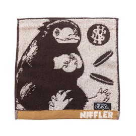 Marushin 4105038100 Mini Towel, Fantastic Beast, Shining Niffler, Hand Towel, Organic Cotton, 100% Cotton, Characters, Antibacterial, Odor Resistant, Present, Gift, Birthday