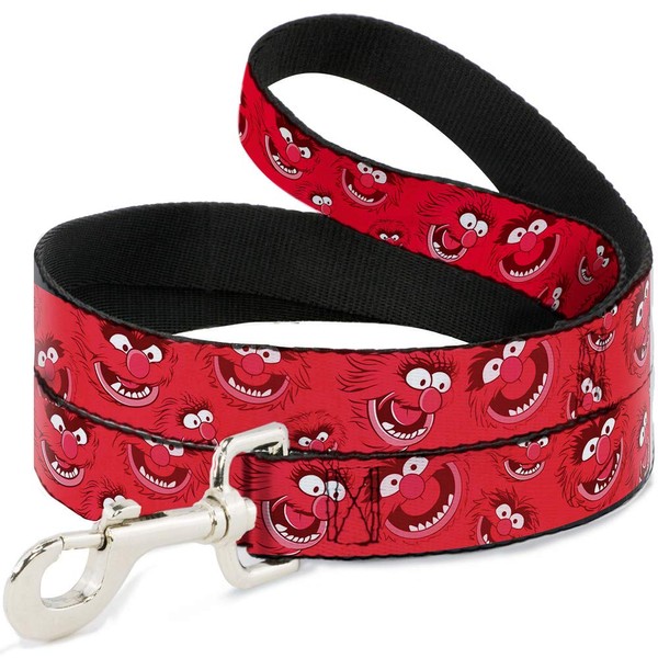 Buckle-Down Pet Leash - Animal Expressions Scattered Reds - 4
