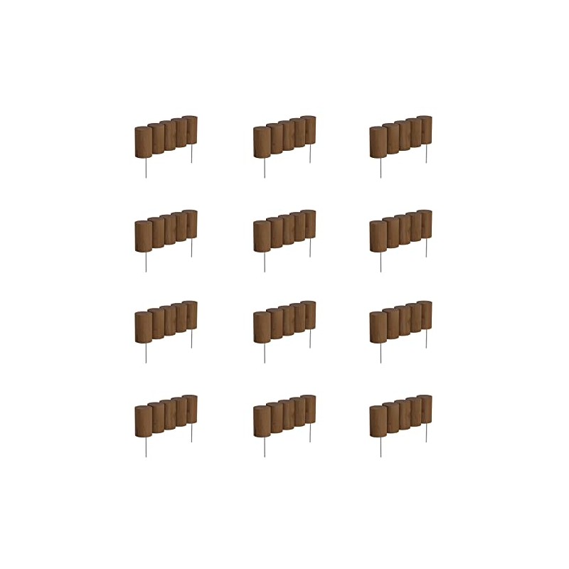 Greenes Fence 15 in. Full Log Edging (12-Pack, 15 ft.