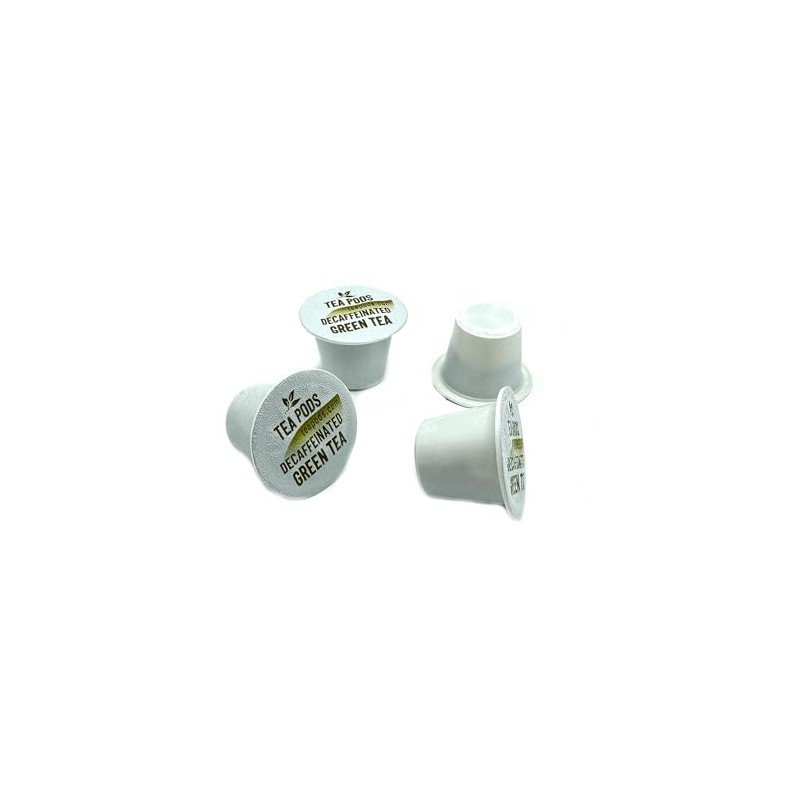 DECAF Green tea pods compatible with Nespresso OriginalLine, single-serve decaffeinated