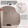 Shineligee 2 Pack Updated Shower Splash Guard, Large Splash Guards