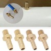 LT Easiyl 4pcs Brass Hose Barb Metric M6x1.0-4mm and M6x1.0-5mm