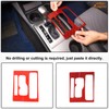 Aunginsy Center Console Gear Shift Panel Cover Cup Holder Trim