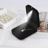 KUKUVR Velvet Necklace Pendant Gift Box with LED Light, Jewelry