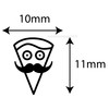 Loyalty Stamp Pizzeria | 11 mm | Stamp Pad Pizza