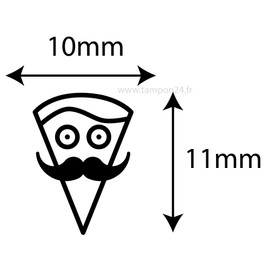 Loyalty Stamp Pizzeria | 11 mm | Stamp Pad Pizza | Trattoria Stamp | Loyalty Card