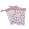 2pcs Hanging Diaper Bag Waterproof Double Pockets Zipper Closure Baby