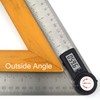 GemRed 82305 Digital Angle Finder GemRed Protractor Stainless Steel 7inch