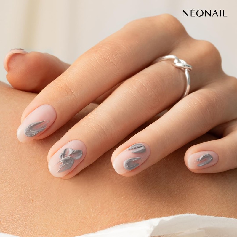 NÉONAIL Oil Paint Gel Effect - Grey - Quiet Impression