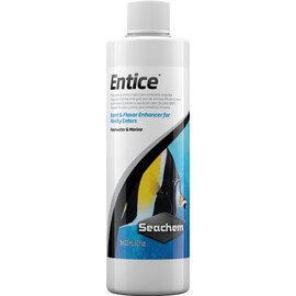 Seachem Entice- Natural Scent & Flavor Enhancer for Fish Food, Marine & Freshwater Aquariums