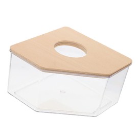 ORFOFE Hamster Sand Bath Box Transparent Bathtub for Chinchillas Guinea Pigs and Gerbils Easy to Clean Sand Basin Fun Bathing and Toileting for Small Pets