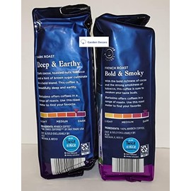 Barissimo Dark Roast and French Roast Ground Coffee 12oz 340g (Two Bags)