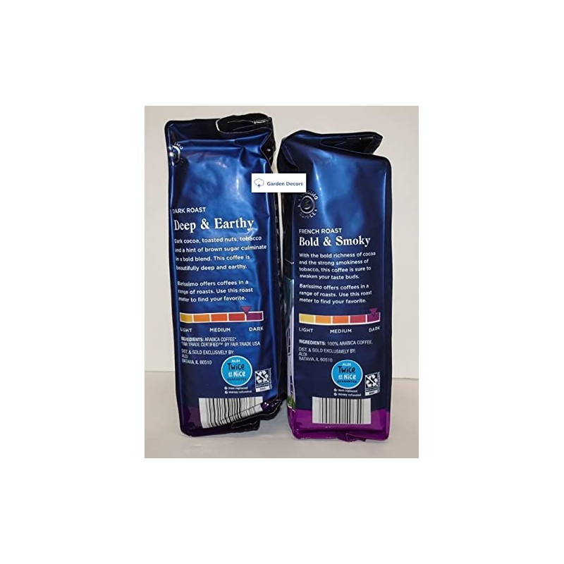 Barissimo Dark Roast and French Roast Ground Coffee 12oz 340g