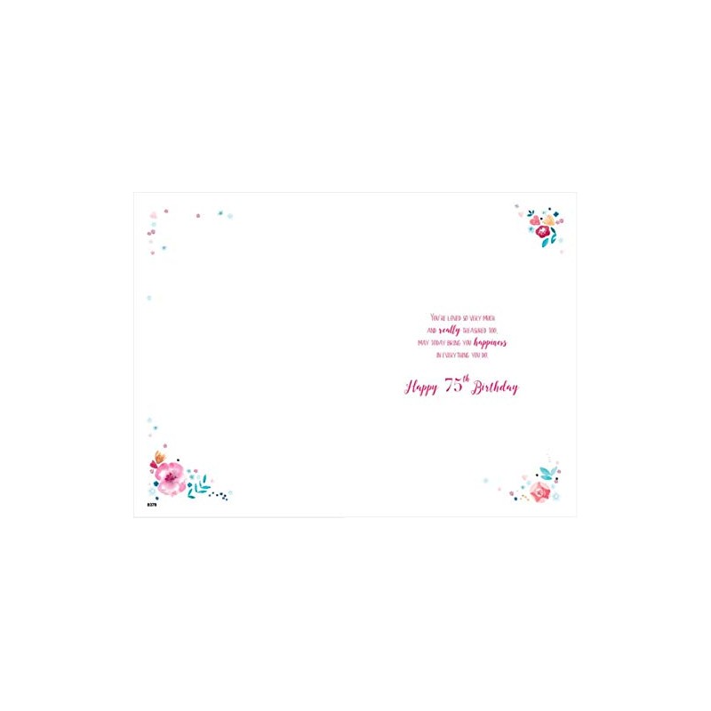 Happy 75th Birthday Mum Card