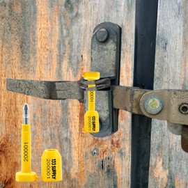 133 SUPPLY Bolt Seals for Trailers, Bolt Seal for Cargo Container Seals for Trucks Metal Trailer Seals, Metal Seals Container Seal, Metal Truck Seal, Security Seal Load Freight Shipping Seals (100)