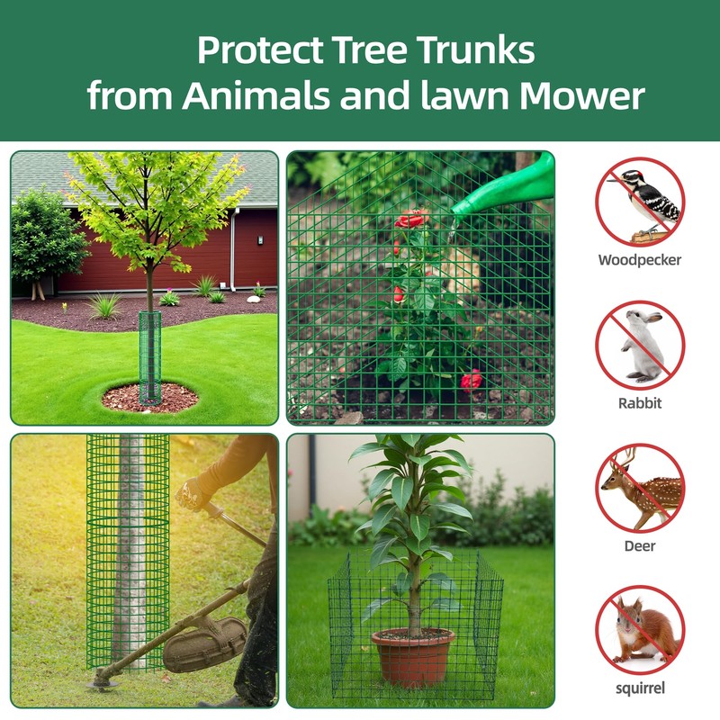UCandy 6 Pack Plant Protector from Animals,17'' x 13'' Metal