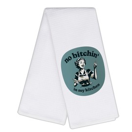 CMNIM No in in My Kitchen Towels Women Chef Gifts Kitchen Baking Cooking Gifts for Mom Housewife Sarcastic Dish Towels (25319 in TW)