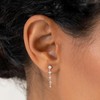 Silver Dangle Earrings for Women Sterling Silver Plated CZ Cubic