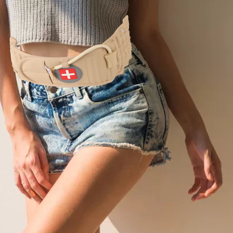 Lumbar Traction Belt Inflatable Reduce Pressure Lower Back Support Brace