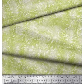 Soimoi Green Viscose Chiffon Fabric Ombre Tie & Dye Texture Printed Fabric 1 Yard 42 Inch Wide