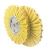 JUNLIXN 2 Pcs 8" Yellow Airway Buffing Wheel, 5/8'' Arbor