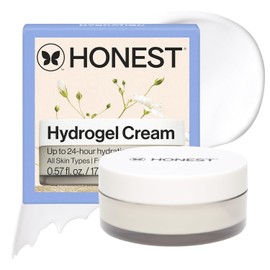 Honest Beauty Mini Hydrogel Cream with Hyaluronic Acid |Lightweight and highly moisturizing water Gentle product for sensitive skin Unscented Vegan Travel size 0.57 fl oz 0.57 Fl Oz / 히알루론산이 함유된 정직한 뷰티 미니 하이드로겔 크림 | 가볍고 보습력이 뛰어난 워터 민감한 피부를 위한 순한 제품 무향 비건 여행 사이즈 0.57 floz 0.57 Fl Oz