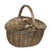 Red Hamper EH091 Wicker Small Antique Wash Double Lidded Oval