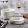 E-far Pasta Bowls Set of 4, 35oz Large Salad Bowl
