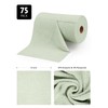 Fantasticlean Microfiber Cleaning Cloth Roll -75 Pack, Tear Away Microfiber
