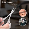 Ipetboom 2sets Stainless Steel Beauty Scissors Set Precision Brow Beard