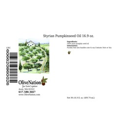 Castelmuro Styrian Pumpkinseed Oil from OliveNation for Sweet or Savory Dressings, Sauces - 16.9 ounce bottle