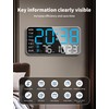 MASHI 8.4''Large Digital Wall Clock, Led Alarm Clock with Big