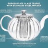 Teabloom Vienna Glass Teapot with Infuser | 37oz Elegant Design