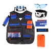 LUUFAN Tactical Vest Kit for NERF Guns with Reload Clips,