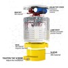 QXMH Solar Strobe Warning Light - Bright 360 Degree Solar