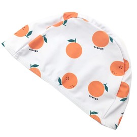 Swim Cap, Kids, Swimming Cap, Kids, Good Elasticity, For 2-8 Years Old, Swimming Cap, Kids, UV Protection, Anti-Slip, Swimming Cap For Kids, Large Size, Orange