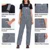 HISEA Women's Hickory Stripe Bib Overalls, Womens Relaxed Fit Overalls