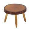Dollhouse Wood Round Dining Table Chair Mini Miniature Dollhouse Furniture