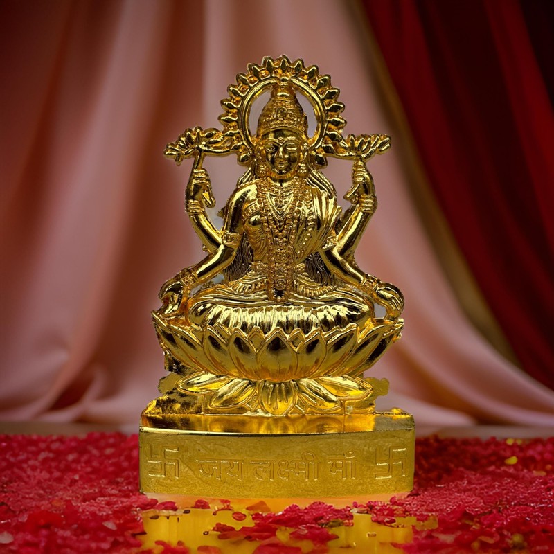 Salvus App SOLUTIONS Laxmi Kuber Idol/Lakshmi Kuber Statue/Murti 100% Small